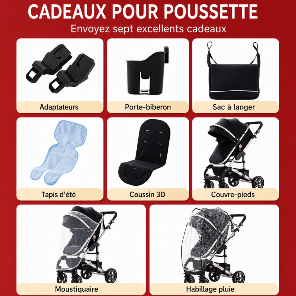 Poussette AMÉLIORER 3 en 1