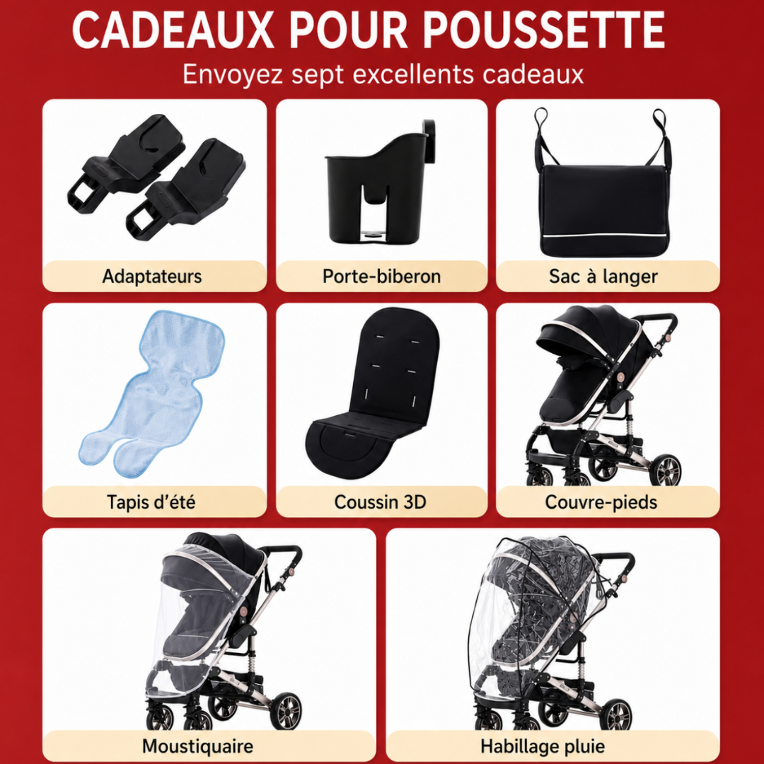 Poussette AMÉLIORER 3 en 1