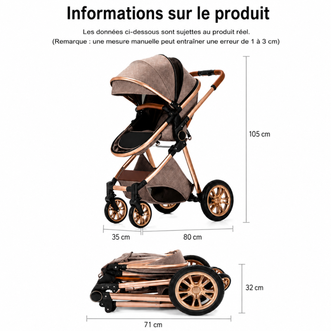 Poussette PREMIUM 3 en 1