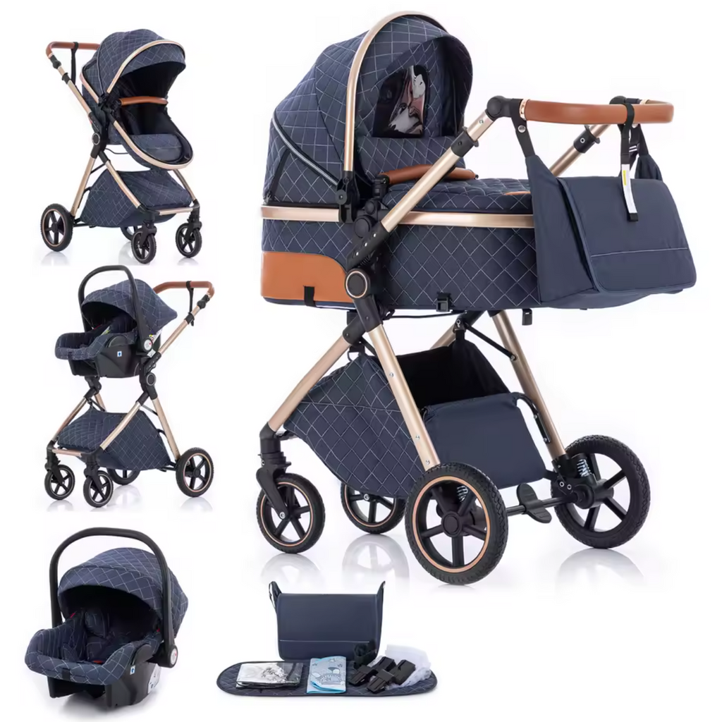 Poussette de luxe ÉLÉGANTE 3 en 1