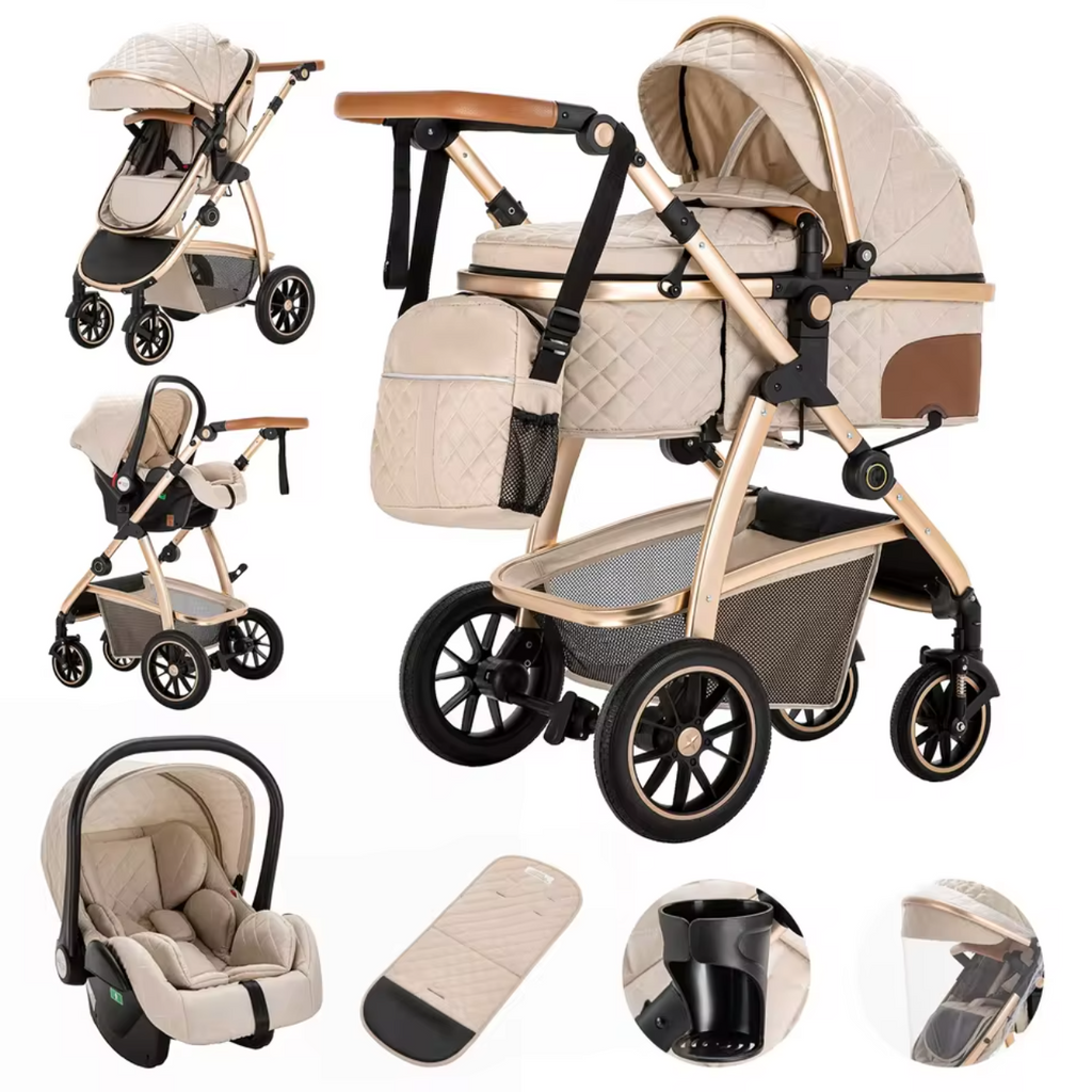 Poussette de luxe HAUT de GAMME 3 en 1