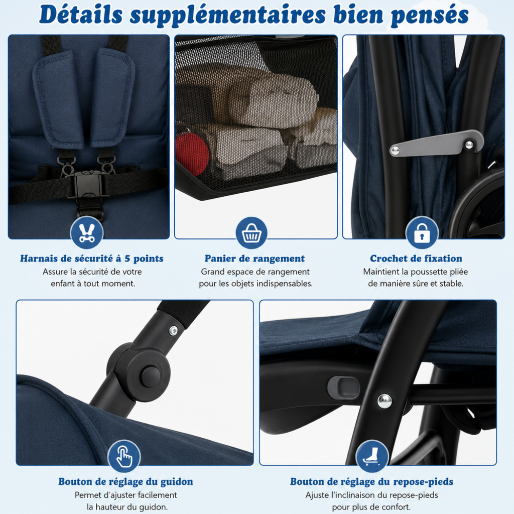 Poussette jumeaux PREMIUM